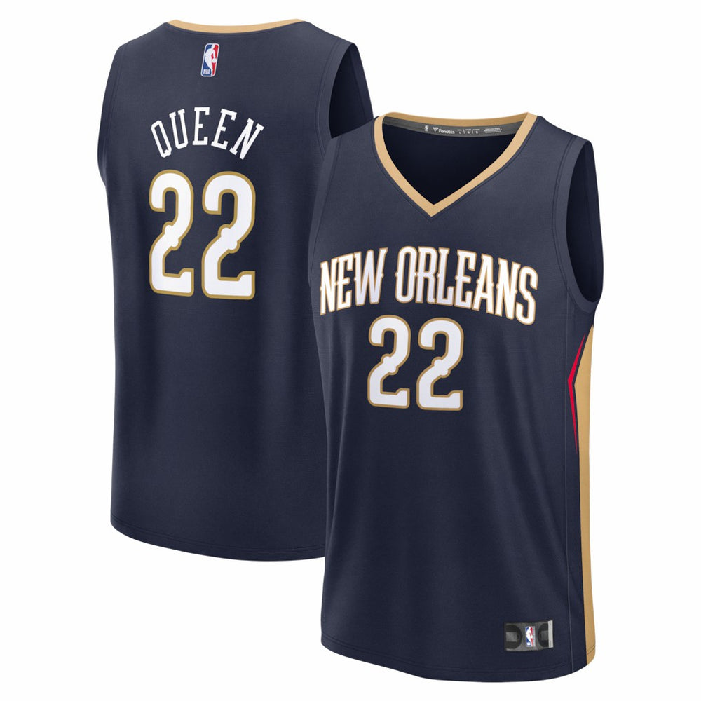 Derik Queen New Orleans Pelicans Fast Break Replica Jersey New