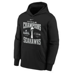 Seattle Seahawks Nike Youth Super Bowl LX Champions Locker Room Trophy Collection Authentic Hoodie