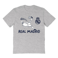 Real Madrid Vive La Fete Youth Chilena Style T-Shirt Gray