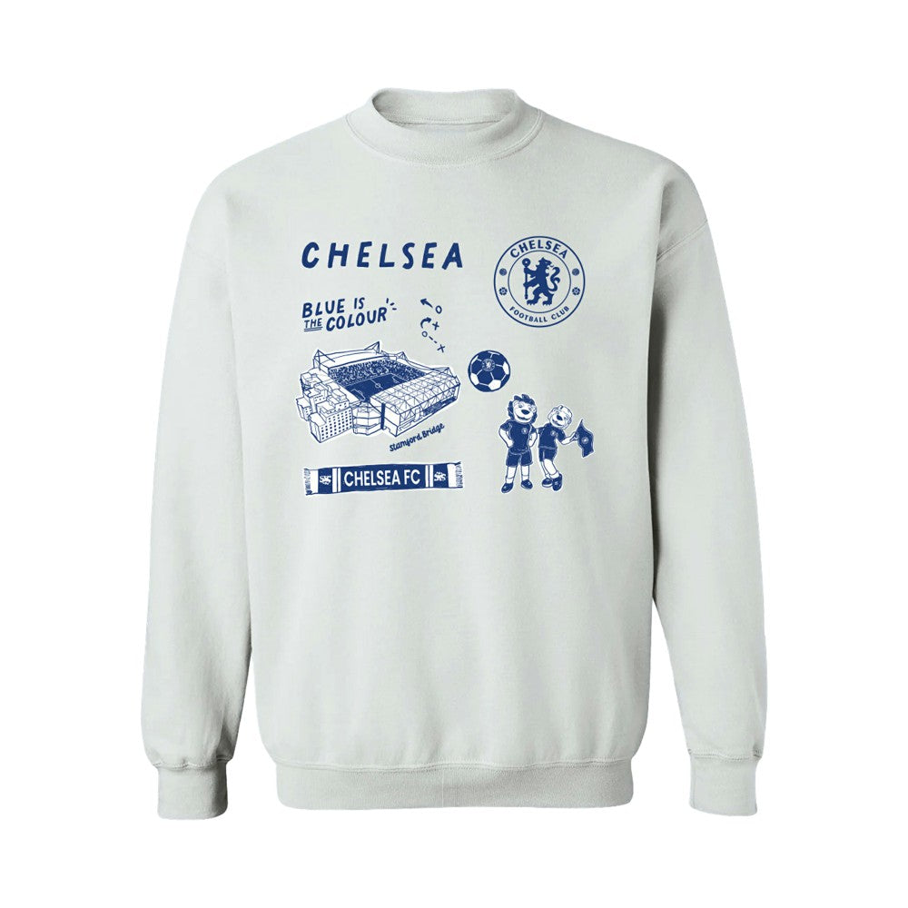 Chelsea Vive La Fete Women's Impressions Icons Sweatshirt White