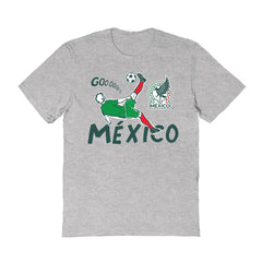 Mexico National Team Vive La Fete Women's Chilena Style T-Shirt Gray