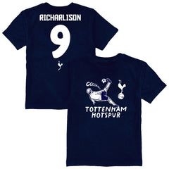 Richarlison Tottenham Hotspur Vive La Fete Youth Player Name & Number Chilena Style T-Shirt Navy