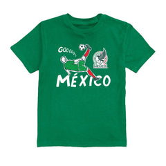 Raúl Jiménez Mexico National Team Vive La Fete Youth Player Name & Number Chilena Style T-Shirt Green