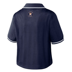 Houston Astros WEAR by Erin Andrews Women's Cropped Polo | MLB Outlet