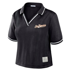 San Francisco Giants WEAR by Erin Andrews Women's Cropped Polo | MLB Discount