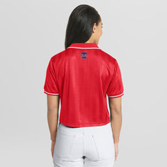 Philadelphia Phillies WEAR by Erin Andrews Women's Cropped Polo | MLB For sale
