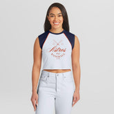 Houston Astros WEAR by Erin Andrews Women's Cooperstown Cropped Raglan Tank Top | MLB Sale
