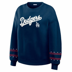 Los Angeles Dodgers WEAR by Erin Andrews Women's Americana Heavyweight Fleece Sweatshirt | MLB For sale