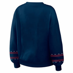 Los Angeles Dodgers WEAR by Erin Andrews Women's Americana Heavyweight Fleece Sweatshirt | MLB For sale