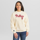 Philadelphia Phillies WEAR by Erin Andrews Women's Heavyweight Crew Neck Sweatshirt | MLB Online