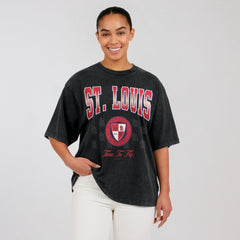 St. Louis Cardinals WEAR by Erin Andrews Women's Oversized Boyfriend T-Shirt | MLB Outlet