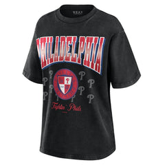 Philadelphia Phillies WEAR by Erin Andrews Women's Oversized Boyfriend T-Shirt | MLB Sale