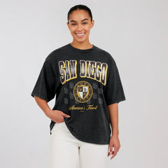 San Diego Padres WEAR by Erin Andrews Women's Oversized Boyfriend T-Shirt | MLB Sale