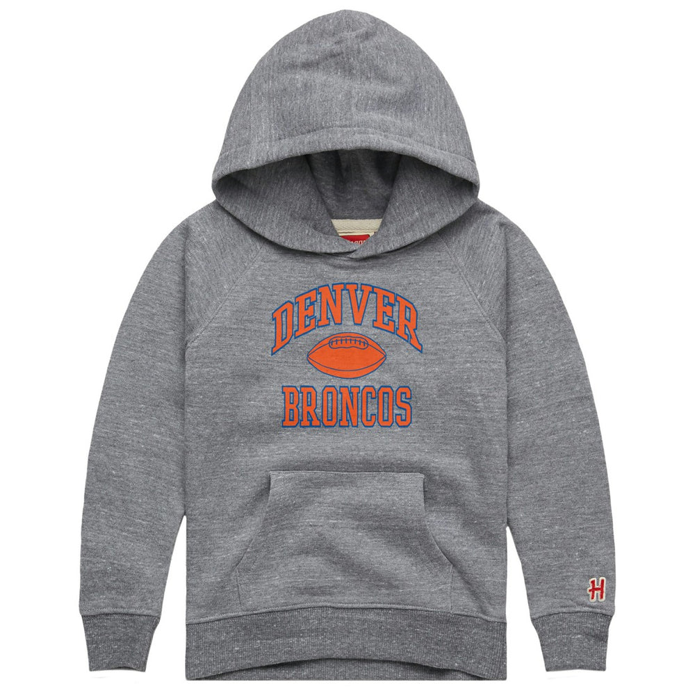 Denver Broncos Homage Youth Gridiron Tri-Blend Hoodie