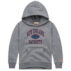 New England Patriots Homage Youth Gridiron Tri-Blend Hoodie