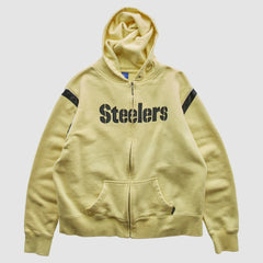 Pittsburgh Steelers Fanatics Reebok 2000s Hooded Full Zip Sweatshirt