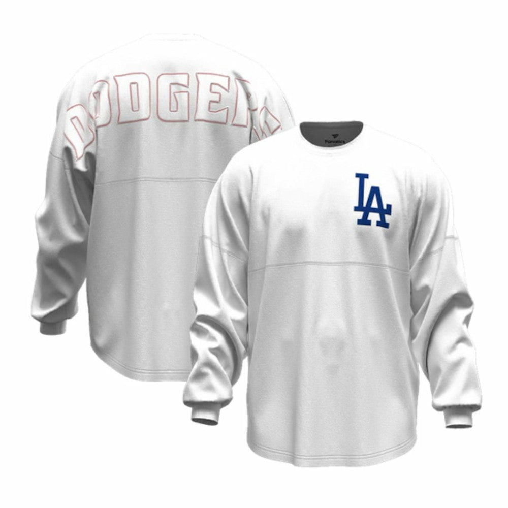 Los Angeles Dodgers Fanatics Women's Baseball Stitch Spirit Jersey Long Sleeve T-Shirt | MLB Outlet
