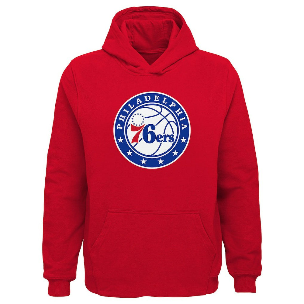 Philadelphia 76ers Outerstuff Youth Primary Logo Pullover Hoodie New
