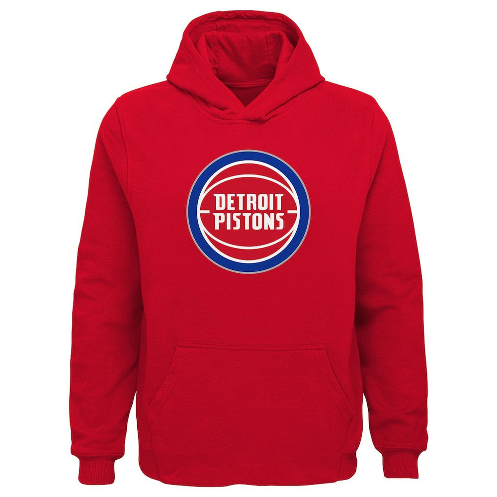 Detroit Pistons Outerstuff Youth Primary Logo Pullover Hoodie sale New