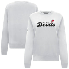 New Jersey Devils Levelwear Women's Yvette Big Script Tri-Blend Sweatshirt For Sale