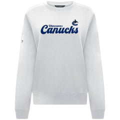 Vancouver Canucks Levelwear Women's Yvette Big Script Tri-Blend Sweatshirt Outlet