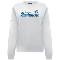 Colorado Avalanche Levelwear Women's Yvette Big Script Tri-Blend Sweatshirt On Sale