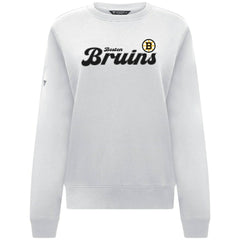 Boston Bruins Levelwear Women's Yvette Big Script Tri-Blend Sweatshirt For Sale