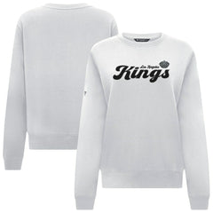 Los Angeles Kings Levelwear Women's Yvette Big Script Tri-Blend Sweatshirt For Sale