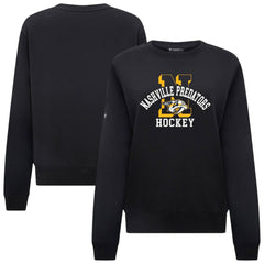Nashville Predators Levelwear Women's Yvette Limelight Big Letter Sweatshirt Outlet