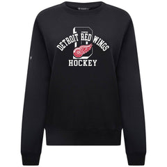 Detroit Red Wings Levelwear Women's Yvette Limelight Big Letter Sweatshirt Outlet