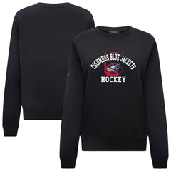 Columbus Blue Jackets Levelwear Women's Yvette Limelight Big Letter Sweatshirt Sale