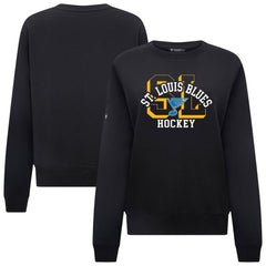 St. Louis Blues Levelwear Women's Yvette Limelight Big Letter Sweatshirt For Sale