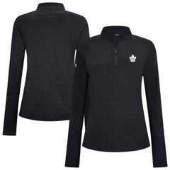 Toronto Maple Leafs Levelwear Women's Spike Raglan Quarter-Zip Top Discount