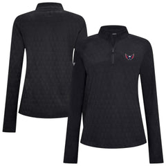 Washington Capitals Levelwear Women's Spike Raglan Quarter-Zip Top Outlet