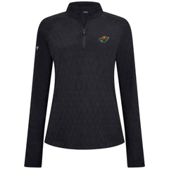Minnesota Wild Levelwear Women's Spike Raglan Quarter-Zip Top Sale