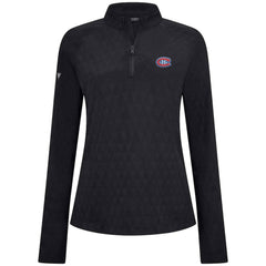 Montreal Canadiens Levelwear Women's Spike Raglan Quarter-Zip Top Outlet