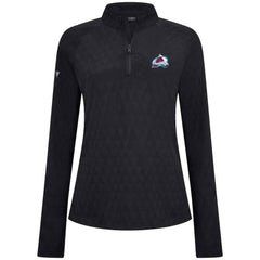 Colorado Avalanche Levelwear Women's Spike Raglan Quarter-Zip Top For Sale