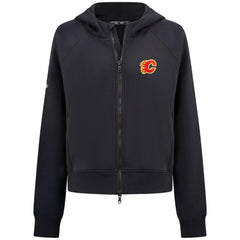 Calgary Flames Levelwear Women's Judd Raglan Full-Zip Hoodie For Sale
