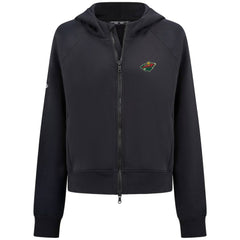 Minnesota Wild Levelwear Women's Judd Raglan Full-Zip Hoodie On Sale