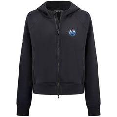 Edmonton Oilers Levelwear Women's Judd Raglan Full-Zip Hoodie On Sale
