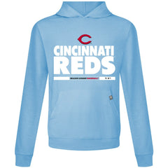 Cincinnati Reds Levelwear Relay Center Stage Long Sleeve Hooded T-Shirt | MLB Outlet