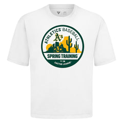 Athletics Levelwear Spring Training Badge Luxe Signature Knit T-Shirt | MLB Online