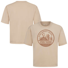 Cincinnati Reds Levelwear Spring Training Badge Luxe Signature Knit T-Shirt | MLB For sale