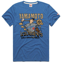 Yoshinobu Yamamoto Los Angeles Dodgers Homage Unisex 2026 Gold Collection World Series MVP Tri-Blend T-Shirt | MLB US