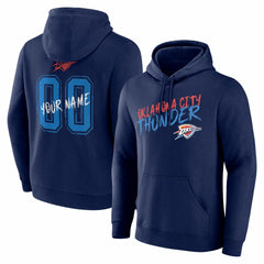 Oklahoma City Thunder Big & Tall Hustle Personalized Name & Number Hoodie sale On Sale
