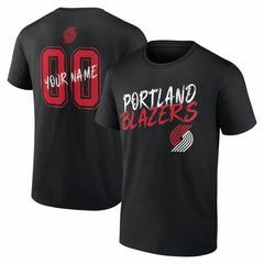 Portland Trail Blazers Big & Tall Hustle Personalized Name & Number T-Shirt On Sale