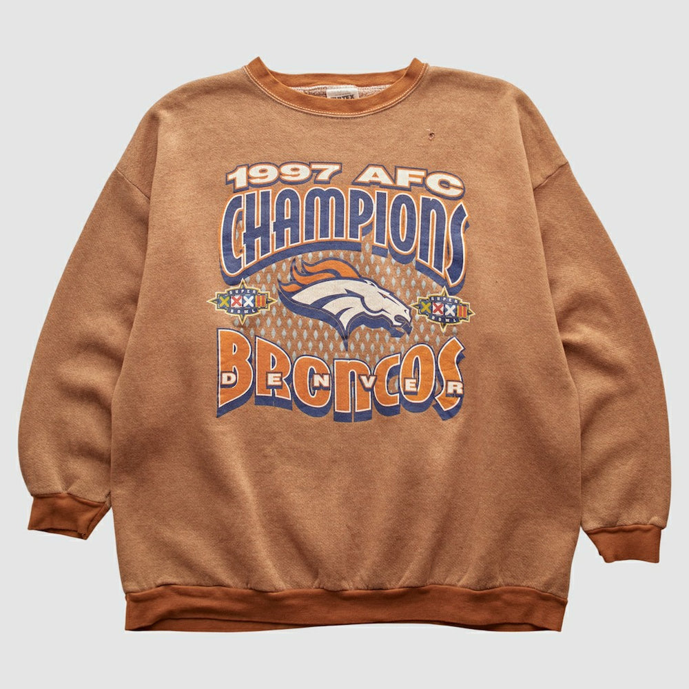 Denver Broncos Fanatics Tultex 1997 Pullover Sweatshirt