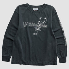 San Antonio Spurs Reebok 2000s Long Sleeve T-shirt On Sale