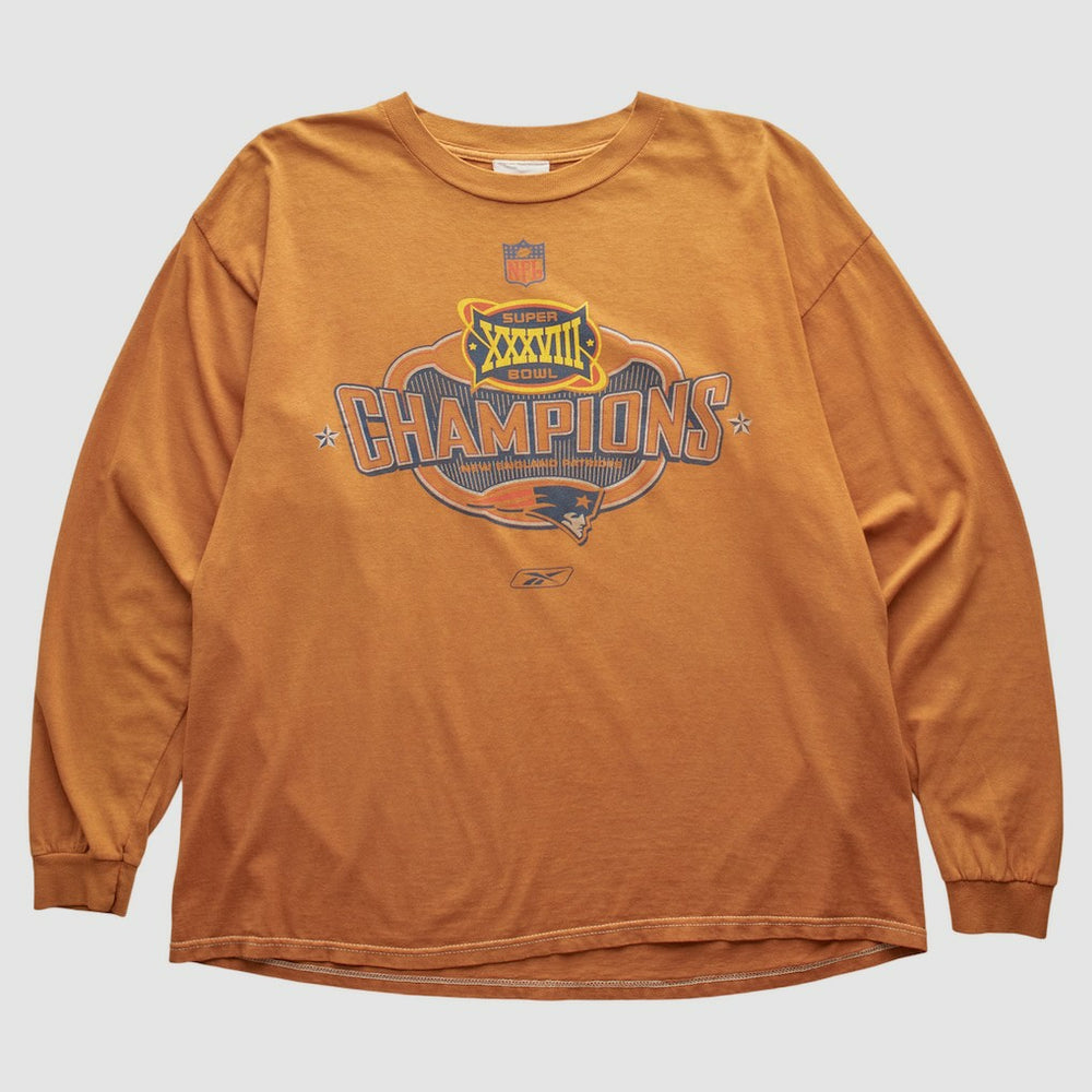 New England Patriots Fanatics Reebok 2004 Long Sleeve T-shirt