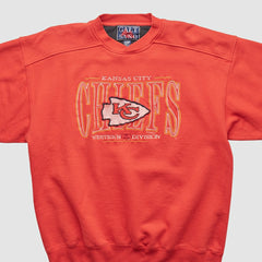 Kansas City Chiefs Fanatics Galt Sand 90s Pullover Sweatshirt